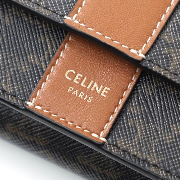 Celine Trifold Wallet with Coin Brown - Picture 7 of 7